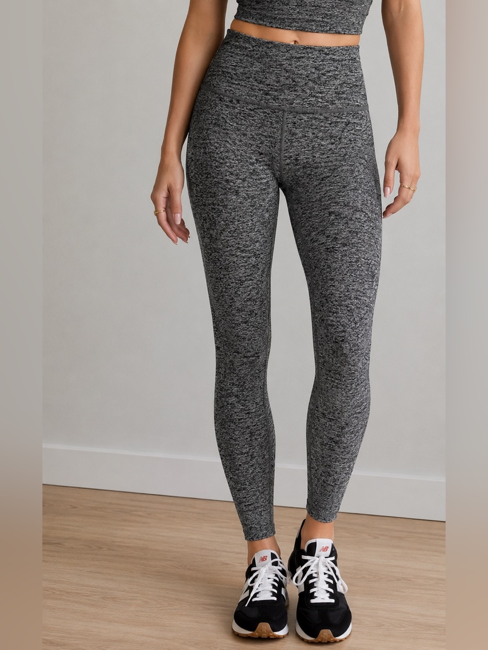 Beyond Yoga Spacedye Caught In The Midi High Waisted Leggings XS Charcoal Black